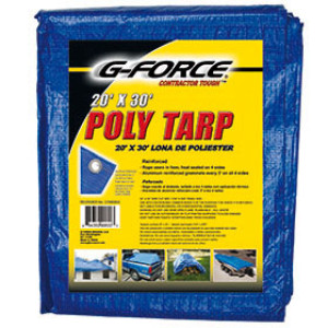 G-FORCE 90600 20' X 30' BLUE ALL PURPOSE TUFF TARPAULIN