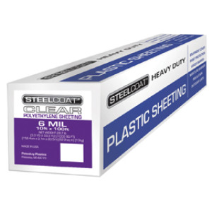 PETOSKEY PLASTICS FGP9941-76B 10' X 100' 6 MIL CLEAR POLYETHYLENE PLASTIC FILM