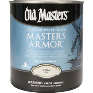 OLD MASTERS 72004 MASTER ARMOR FLAT ACRYLIC FINISH LOW ODOR