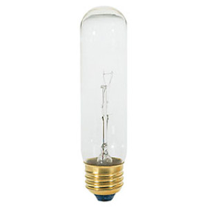SATCO S3702 40W 40T10 CLEAR TUBULAR 120V BULB