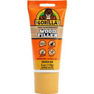 GORILLA GLUE 112125 6 OZ TUBE WOOD FILLER GOLDEN OAK