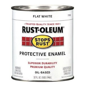 RUST-OLEUM STOPS RUST 7790502 PROTECTIVE ENAMEL FLAT WHITE