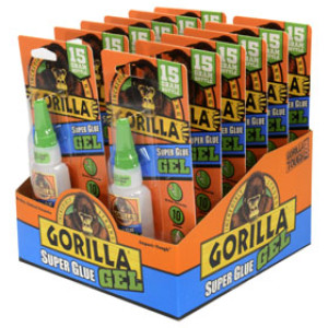 GORILLA GLUE 7600103 15G GORILLA SUPER GLUE GEL QUICK DRYING CARDED
