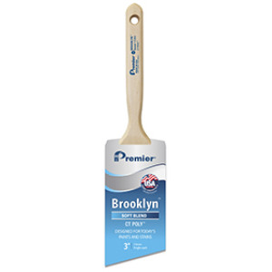 PREMIER 17293 BROOKLYN 3" ANGLE SASH CT POLY BRUSH USA