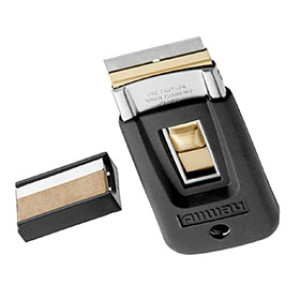 ALLWAY TOOLS 07307 SGS SOFT GRIP SAFETY GLASS SCRAPER WITH 5 BLADES