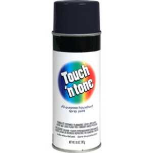 RUST-OLEUM TOUCH 'N TONE 55276830 10 OZ GLOSS BLACK SPRAY PAINT