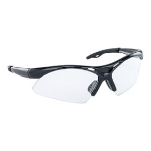 SAS 540-0200 DIAMONDBACK BLACK FRAME / CLEAR LENS SAFETY GLASSES