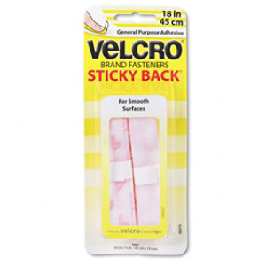 VELCRO 90079 18" STICKY BACK TAPE WHITE