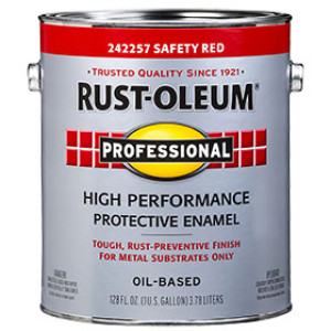 RUST-OLEUM PROFESSIONAL 242257 GLOSS SAFETY RED ENAMEL 100 VOC