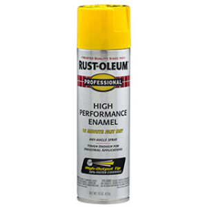 RUST-OLEUM PROFESSIONAL 7543838 HIGH PERFORMANCE ENAMEL SAFETY YELLOW 15 OZ