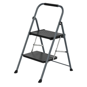 MR BRANDS 1643 TRUHOME 2 STEP STOOL METAL LADDER ANSI II