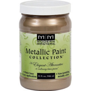 MODERN MASTERS ME708-32 NICKEL SATIN METALLIC PAINT SEMI-OPAQUE