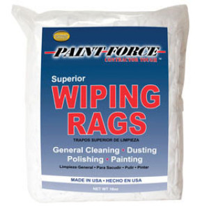 PAINT-FORCE 36105 16 OZ BRIGHT WHITE KNIT RAGS