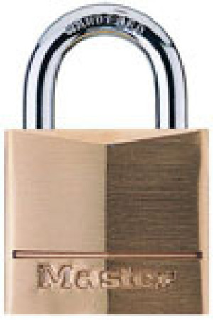 MASTER LOCK 130D WIDE BODY SOLID BRASS LOCK - 1-1/8" WIDE