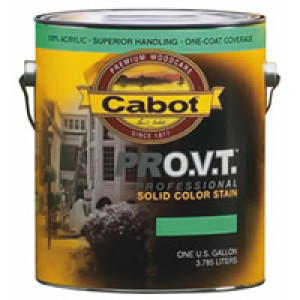 CABOT 0801.007 WHITE BASE SOLID COLOR ACRYLIC SIDING STAIN