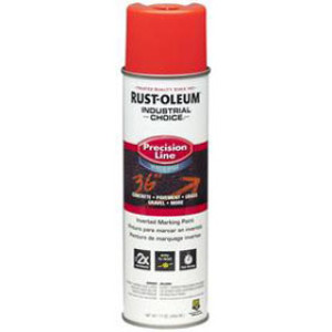 RUST-OLEUM 203037 INDUSTRIAL CHOICE 17OZ INVT MARKING PNT FLUOR RED-ORANGE W/B