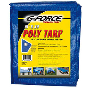 G-FORCE 90450 15' X 30' BLUE ALL PURPOSE TUFF TARPAULIN