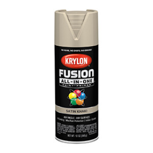 KRYLON K02740007 FUSION ALL-IN-ONE SATIN KHAKI 12 OZ INDOOR - OUTDOOR