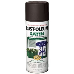 RUST-OLEUM STOPS RUST 7777830 12 OZ SMOOTH PROTECTIVE SATIN BLACK SPRAY PAINT
