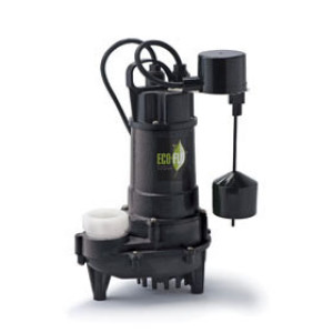ECO-FLO ECD75V 3/4 HP H/D CAST IRON SUMP PUMP 6000 GPH WITH VERTICAL SWITCH