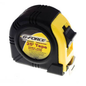 G-FORCE 21834 25' X 1" RUBBER GRIP TAPE MEASURE