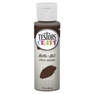 RUST-OLEUM TESTORS CRAFT 297439 2 OZ ACRYLIC MATTE PAINT EARTHY WATER-BASED