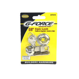 G-FORCE 87515 BUILDERS 5/8" DRAWER AND DOOR CAM LOCK KA3