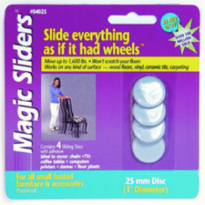 MAGIC SLIDERS 04025 25MMROUND (4PK)