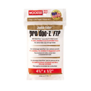 WOOSTER JUMBO-KOTER PRO/DOO-Z FTP RR372 4-1/2" X 1/2" WOVEN ROLLER COVER 2PACK