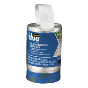 3M PT-2093EL-24 24" X 30YD PRE-TAPED PAINTERS PLASTIC SCOTCH BLUE 34065