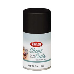 KRYLON KSCS056 3 OZ SHORT CUTS FLAT BLACK HOBBY PAINT