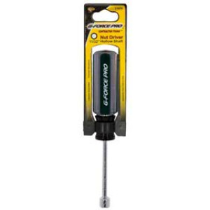G-FORCE 21474 11/32" NUT DRIVER CHROME VANADIUM HOLLOW SHAFT