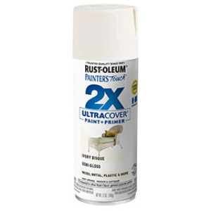 RUST-OLEUM 2X PAINTER'S TOUCH 249860 ULTRA COVER ENAMEL SEMI-GLS IVORY BISQUE