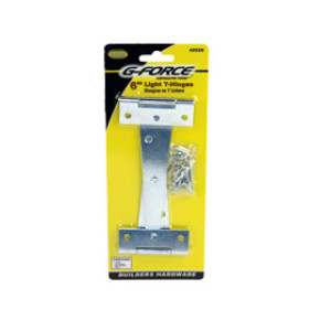 G-FORCE 42529 6" LIGHT TEE HINGE ZINC PLATED PAIR