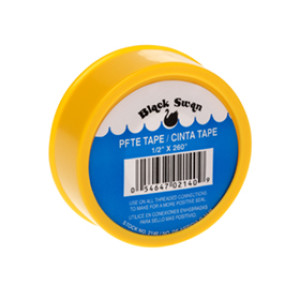 BLACK SWAN 02140 1/2" X 260" YELLOW HIGH DENSITY GAS LINE PTFE TAPE