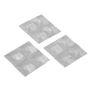 SHEPHERD 9565 SURFACE GARD 3/4" CLEAR VINYL SQUARE BUMPER PADS (12CD)