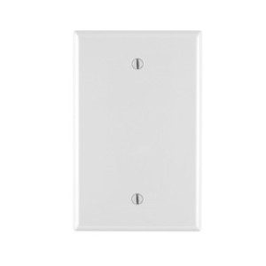 LEVITON 002-0PJ13-00W ONE GANG MIDWAY NYLON BLANK PLATE WHITE