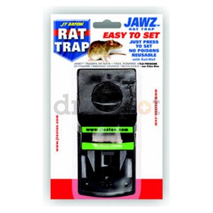 JT EATON 410 JAWZ EZ SET PLASTIC RAT AND CHIPMUNK TRAP WITH TRAP SET INDICATOR