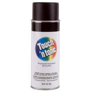 RUST-OLEUM TOUCH 'N TONE 55289830 10 OZ SEMI GLOSS BLACK SPRAY PAINT