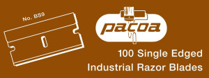 PACOA BS-9 SINGLE EDGE BLUE STEEL RAZOR BLADE - EXTRA KEEN (100PK)