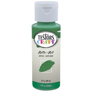 RUST-OLEUM TESTORS CRAFT 292423A 2 OZ ACRYLIC MATTE PAINT GREEN WATER-BASED