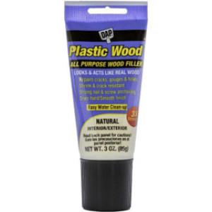 DAP 00580 PLASTIC WOOD 3 OZ SQUEEZE TUBE NATURAL LATEX FILLER