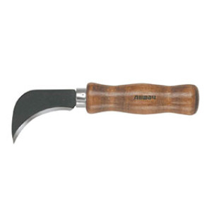 ALLWAY TOOLS 07008 LK25 HEAVY DUTY WOOD HANDLE LINOLEUM KNIFE CARDED