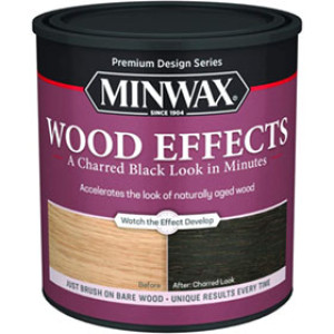 MINWAX 404140000 DESIGN SERIES WATER BASED WOOD EFFECTS CHARRED BLACK