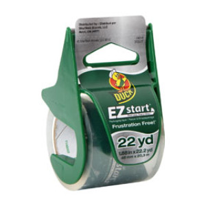 SHURTECH 285886 1.88" X 22 YARD EZ START PACKING TAPE WITH DISPENSER CLEAR