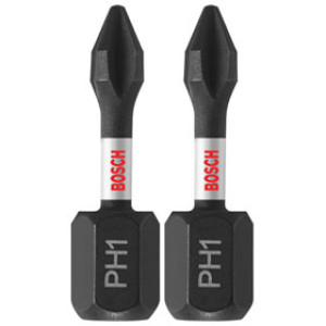 BOSCH ITPH1102 1" X #1 PHILLIPS IMPACT TOUGH DRILL BIT 2 PACK