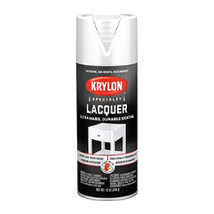 KRYLON K07031777 7031 LACQUER GLOSS WHITE SPRAY PAINT 12 OZ