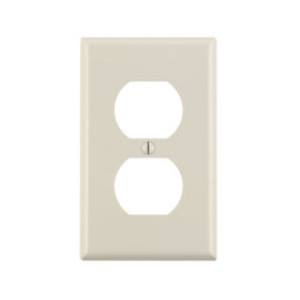 LEVITON 010-78003-000 ONE GANG OUTLET WALLPLATE LIGHT ALMOND