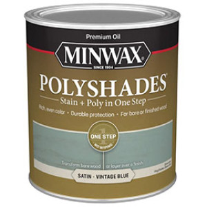 MINWAX 52761394 288 POLYSHADES SATIN VINTAGE BLUE STAIN