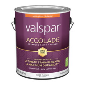 VALSPAR 13003.007 ACCOLADE SEMI-GLOSS TINT BASE INTERIOR PAINT & PRIMER